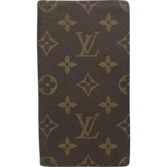 216139BU (L1) Louis Vuitton Notebook Cover Brown Monogram